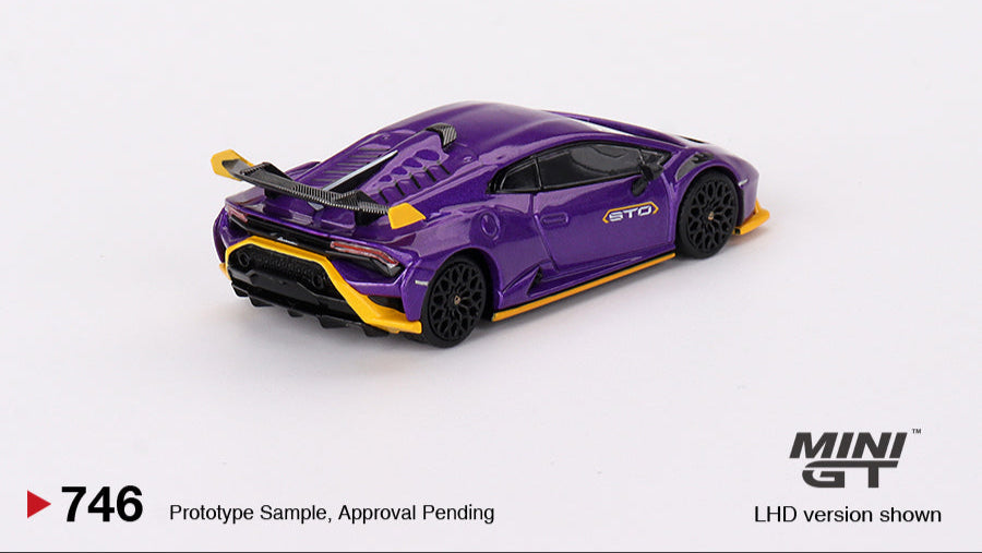 LAMBORGHINI HURACAN STO VIOLA PASIFAE 2023 - Mini GT - 1/64