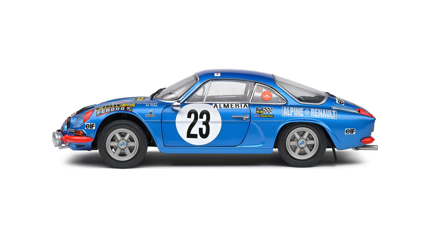 Alpine A110 1600S Rallye Monte Carlo 1972 #23 Nicolas/Vial - Solido - 1/18
