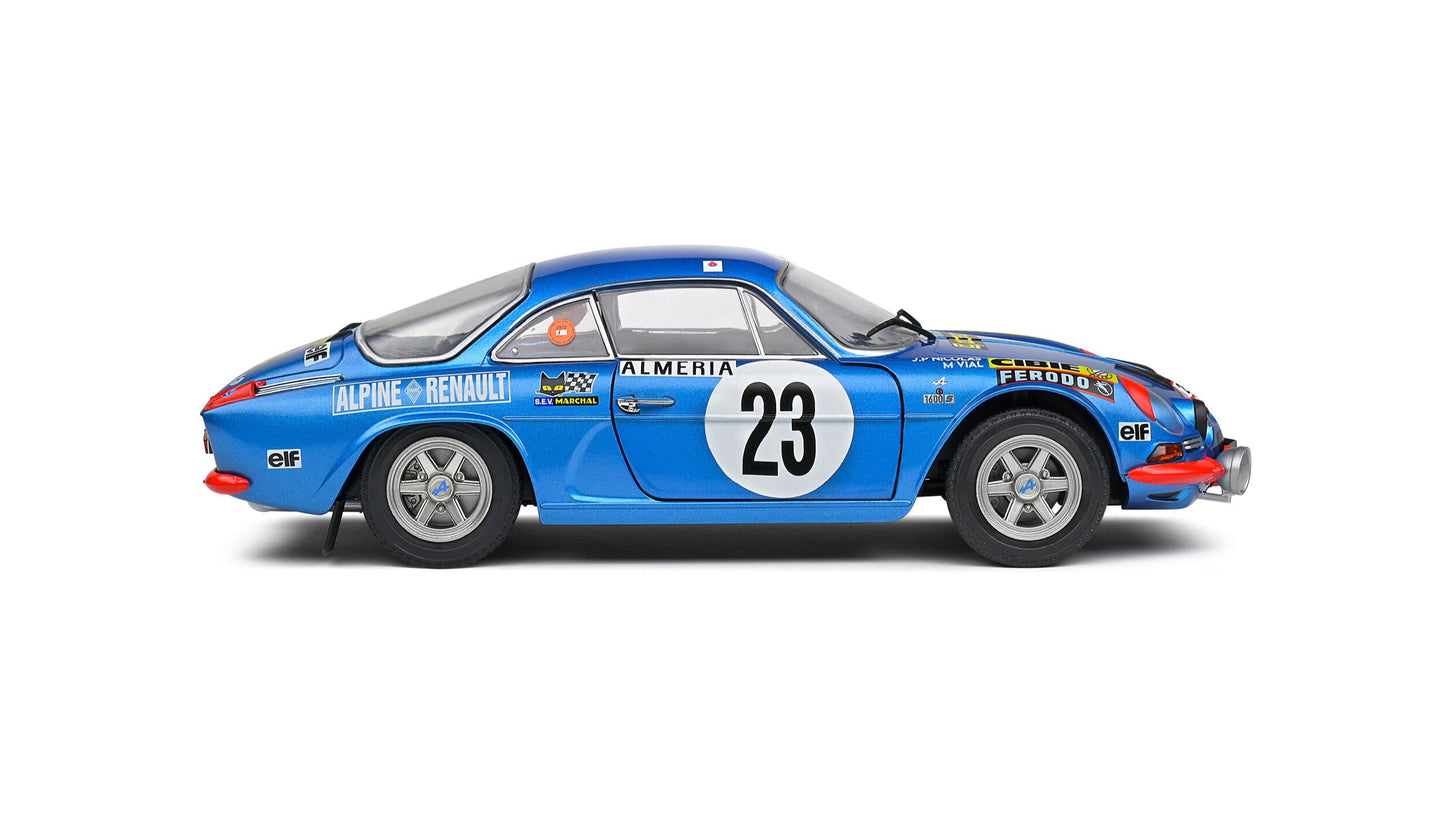 Alpine A110 1600S Rallye Monte Carlo 1972 #23 Nicolas/Vial - Solido - 1/18
