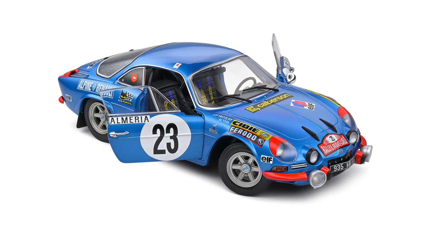 Alpine A110 1600S Rallye Monte Carlo 1972 #23 Nicolas/Vial - Solido - 1/18