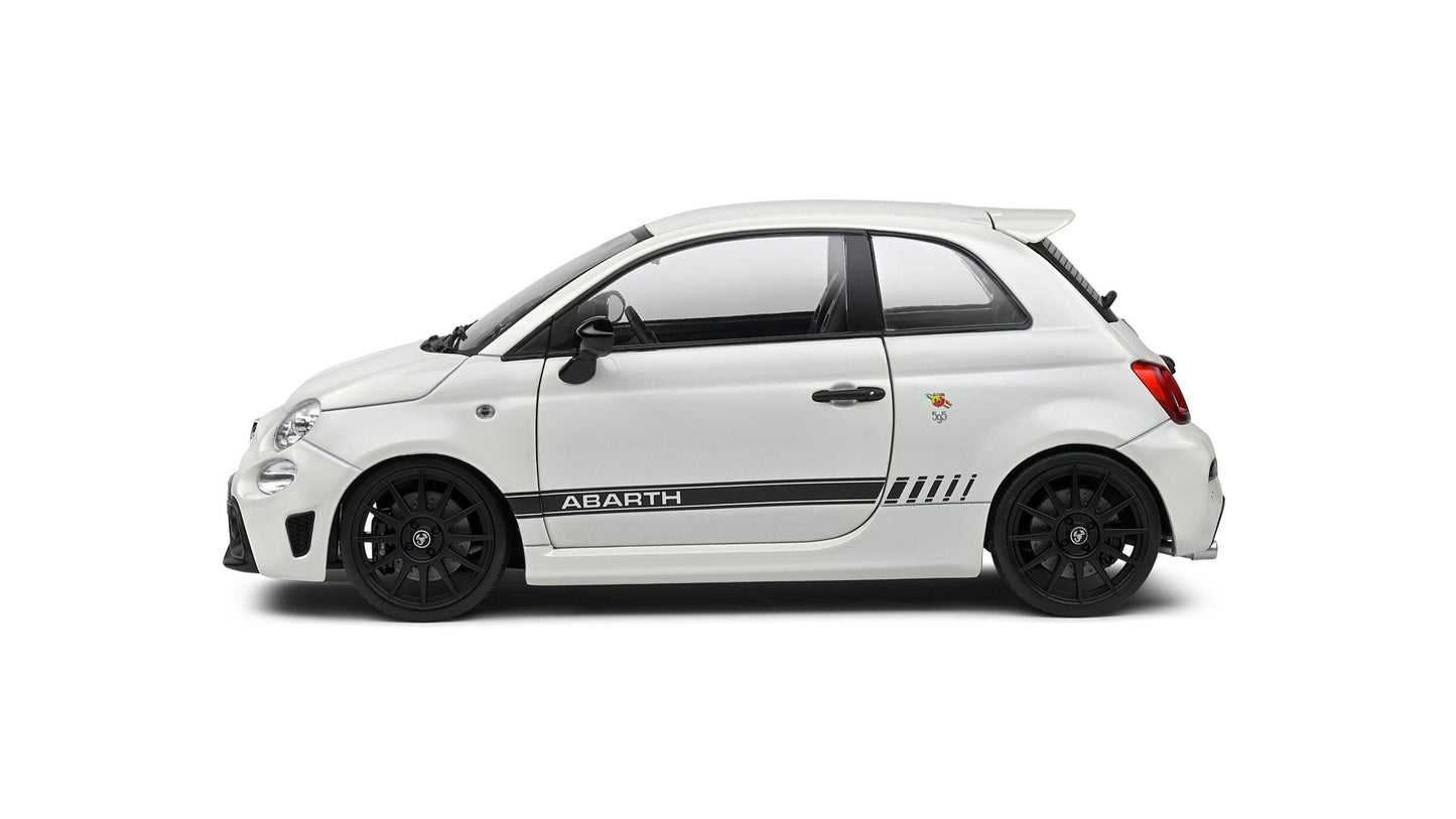 Fiat F595 Abarth Ghiaccio White 2022 - Solido - 1/18