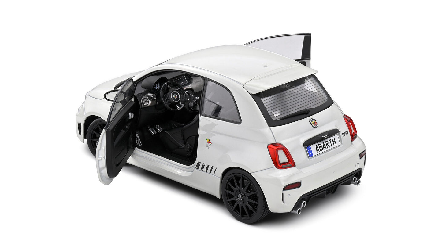 Fiat F595 Abarth Ghiaccio White 2022 - Solido - 1/18