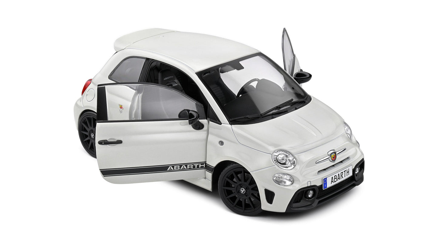 Fiat F595 Abarth Ghiaccio White 2022 - Solido - 1/18