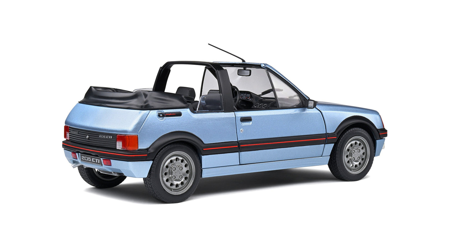 Peugeot 205 CTI Bleu Azzuro 1989 - Solido - 1/18