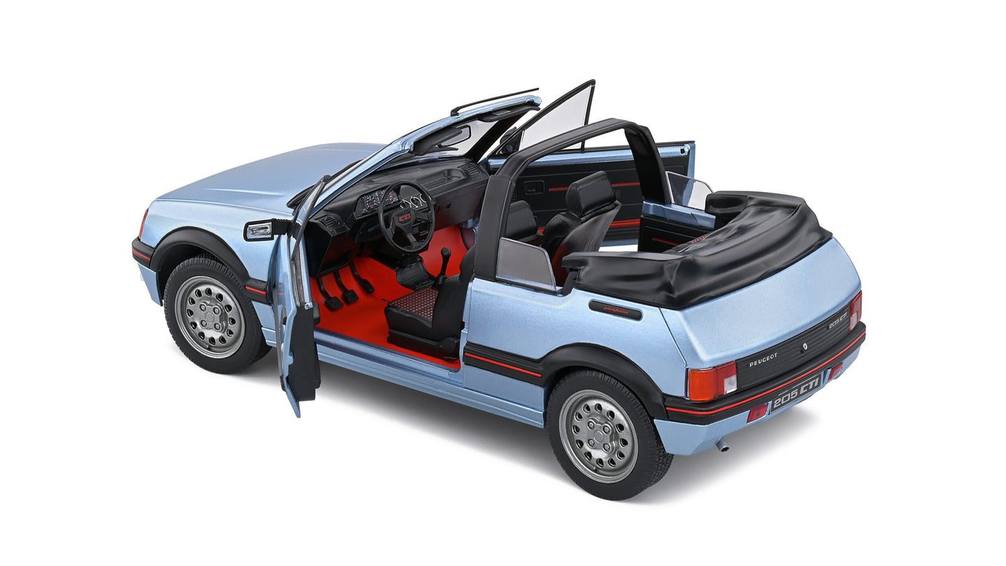 Peugeot 205 CTI Bleu Azzuro 1989 - Solido - 1/18