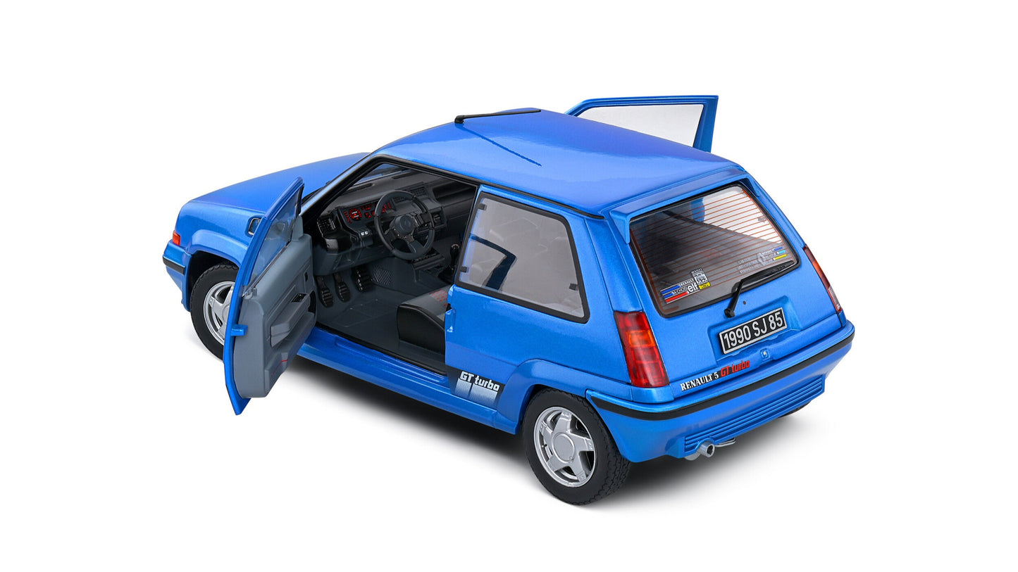 Renault 5 GT TURBO MK2 Bleu Lumiere 1989 - Solido - 1/18