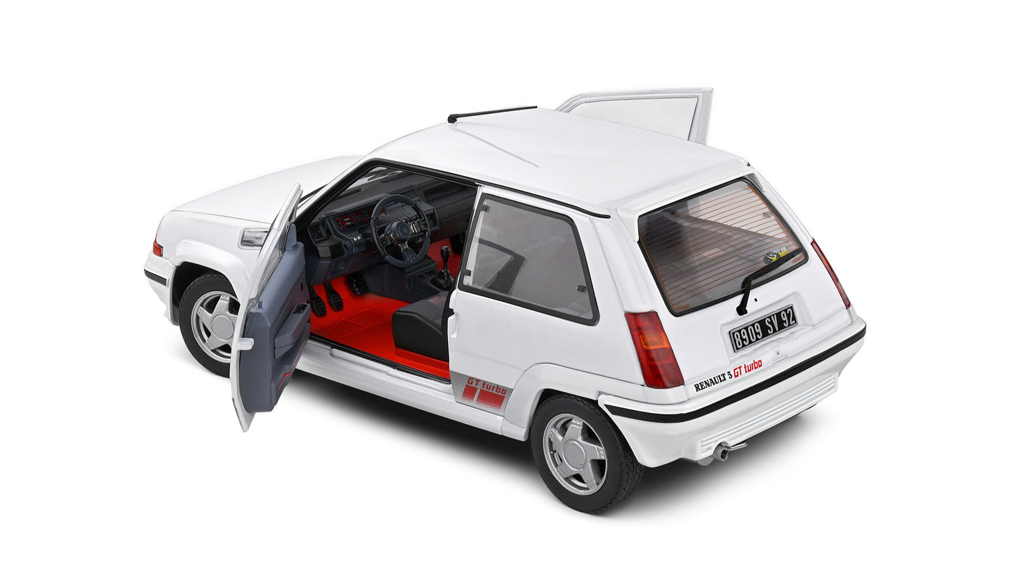 Renault 5 GT TURBO MK2 Givre Nacre 1989 - Solido - 1/18