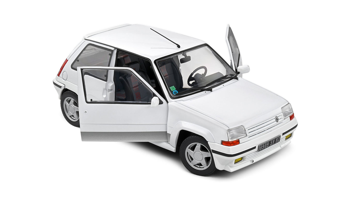 Renault 5 GT TURBO MK2 Givre Nacre 1989 - Solido - 1/18