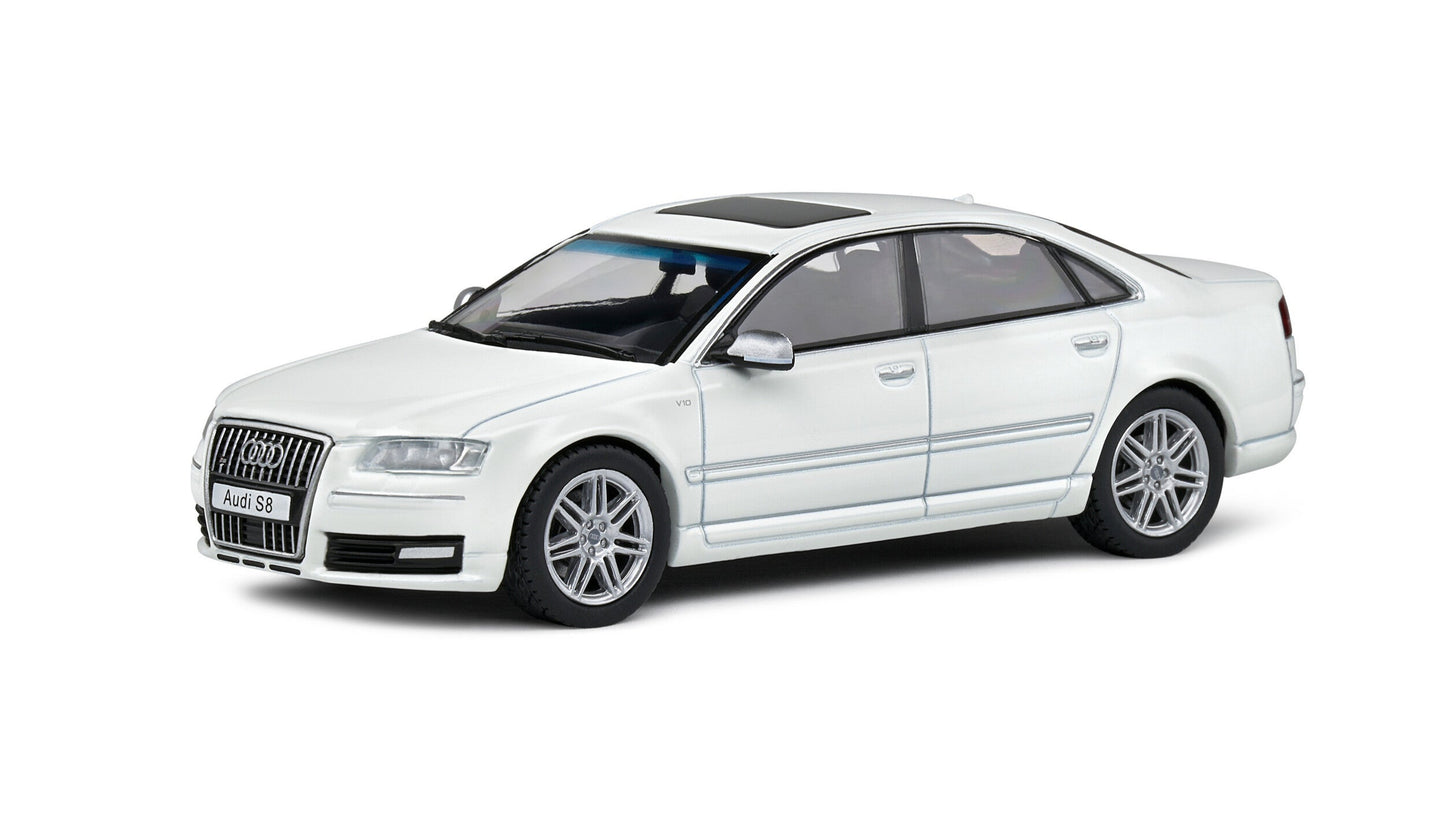 Audi S8 (D3) Blanc 2010 - Solido - 1/43