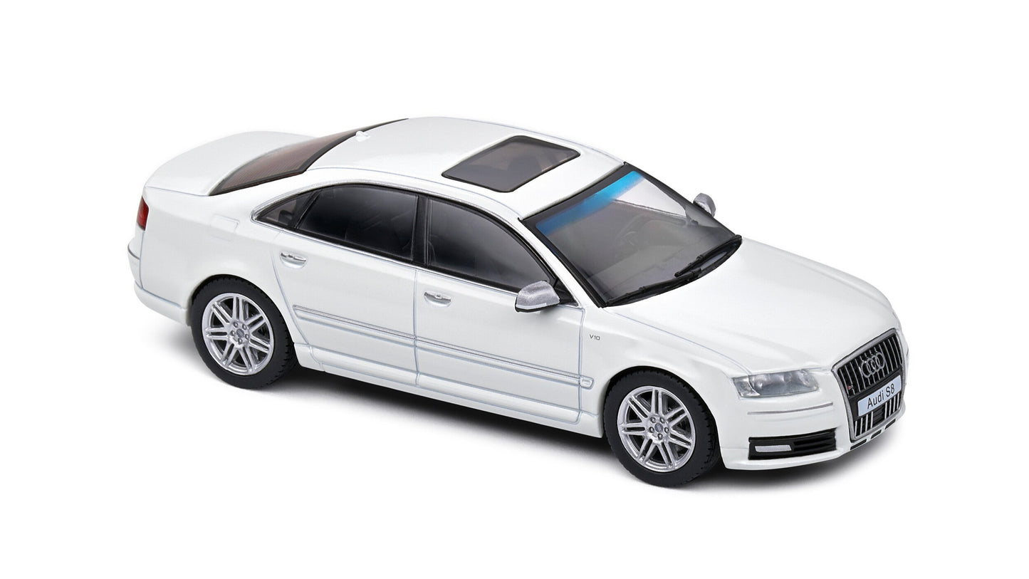 Audi S8 (D3) Blanc 2010 - Solido - 1/43