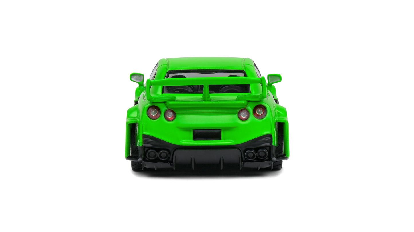 Nissan GT-R (R35) / LBWK Silhouette Acid Green 2020 - Solido - 1/43