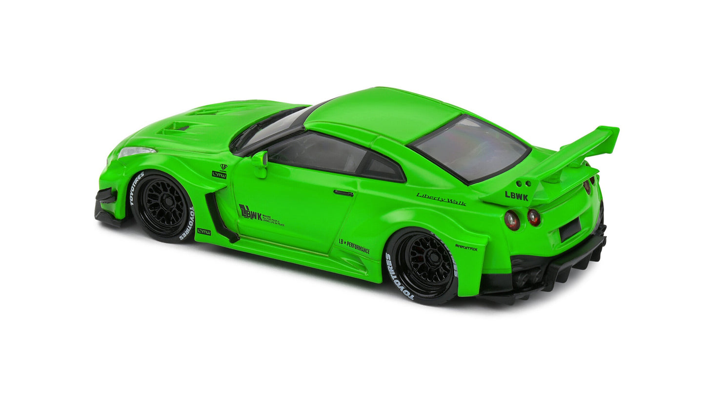 Nissan GT-R (R35) / LBWK Silhouette Acid Green 2020 - Solido - 1/43