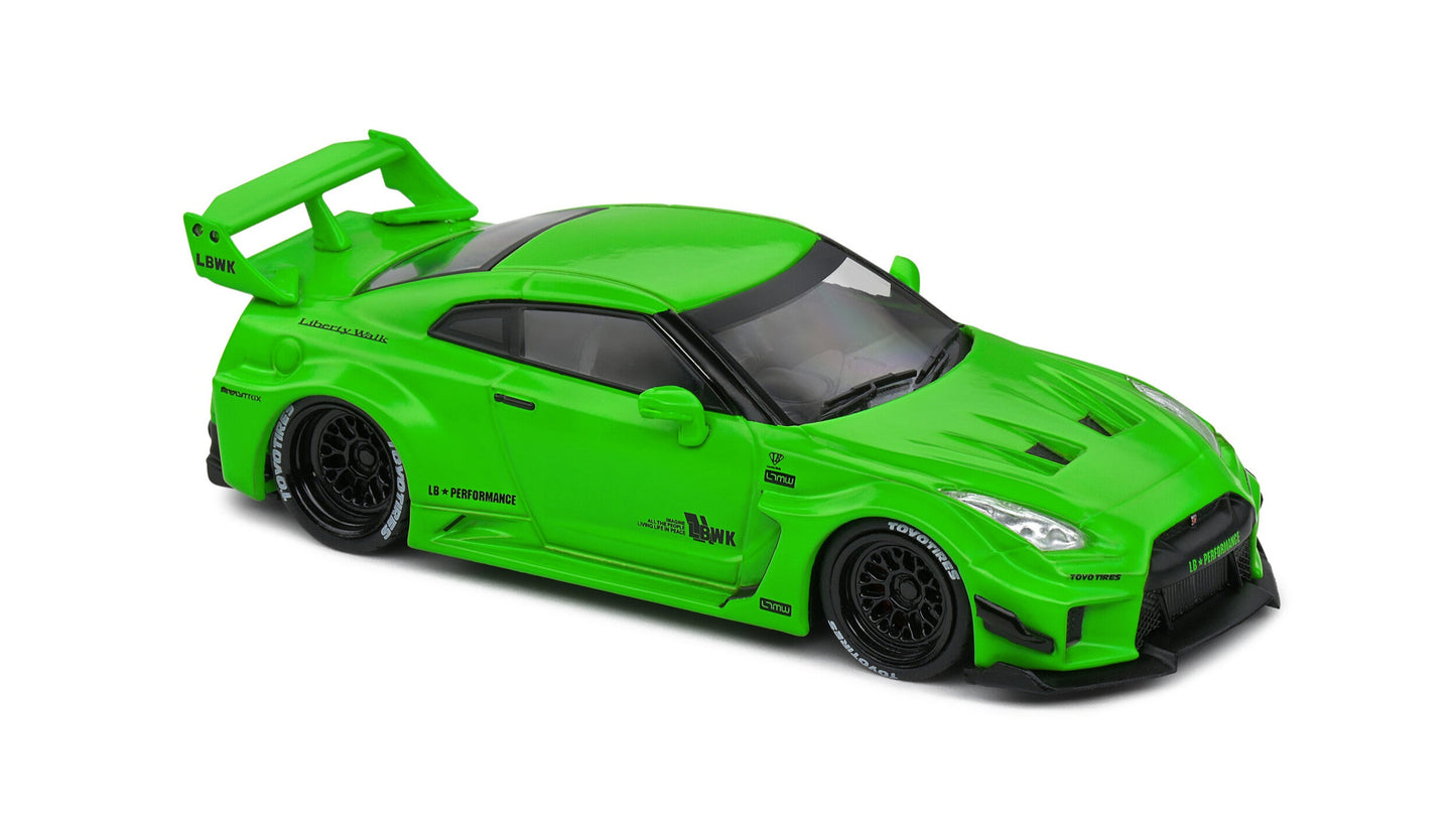 Nissan GT-R (R35) / LBWK Silhouette Acid Green 2020 - Solido - 1/43