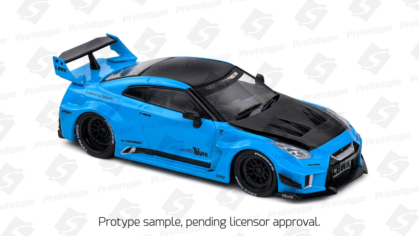 Nissan GTR35 LBWK Silhouette Miami Blue 2019 - Solido - 1/43