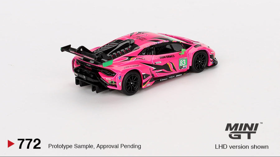 LAMBORGHINI HURACAN GT3 EVO2 PINK #83 IRON DAMES DAYTONA 24 HRS - Mini GT - 1/64