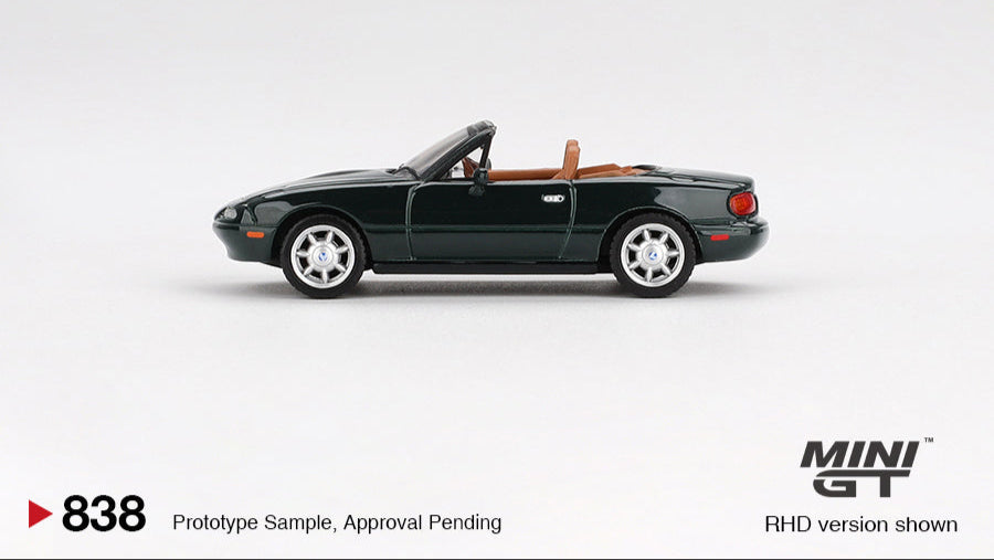 MAZDA MX5 EUNOS ROADSTER V-SPECIAL EXCELLENT GREEN MICA 1990 - Mini GT - 1/64