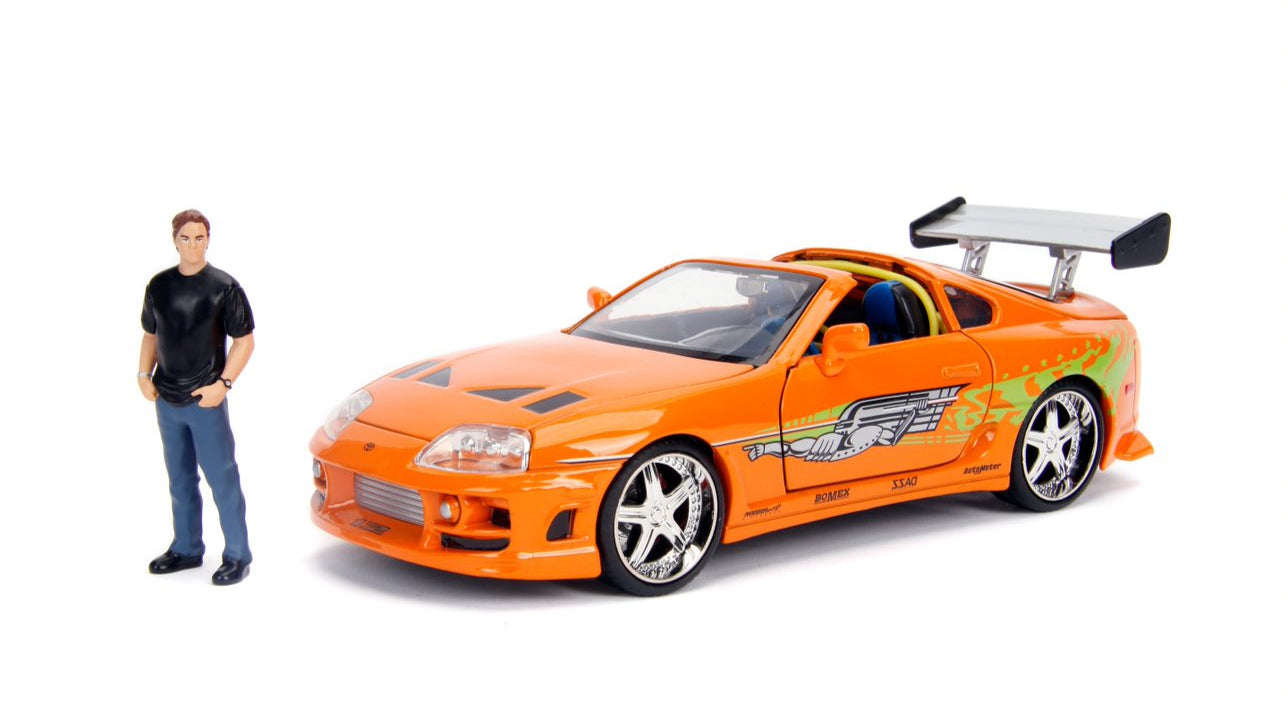 Toyota supra 1995 Fast & Furious BRIAN O'CONNER + figurine métal - Jada - 1/24