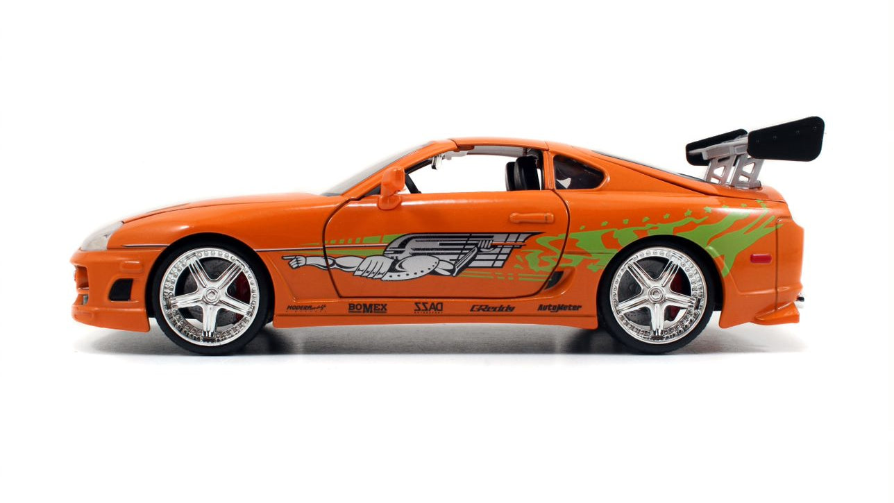 Toyota supra 1995 Fast & Furious BRIAN O'CONNER + figurine métal - Jada - 1/24
