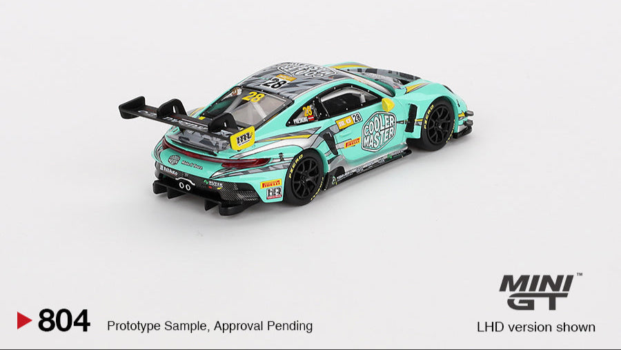 PORSCHE 911 (992) GT3 R BLUE #28 HUBAUTO RACING MACAU GRAND PRIX - Mini GT - 1/64
