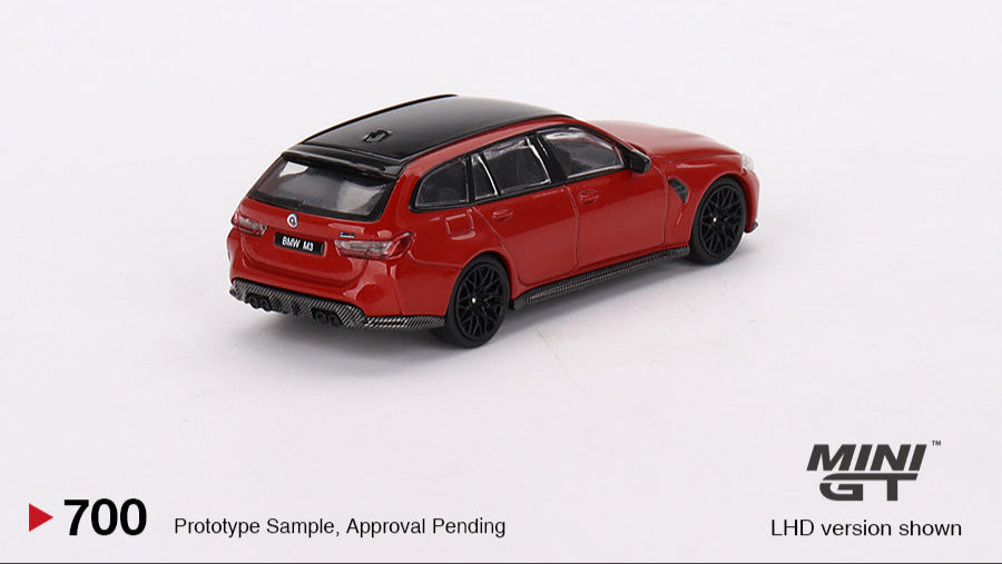 BMW M3 Competition Touring Rouge Toronto Métallisé - Mini GT - 1/64