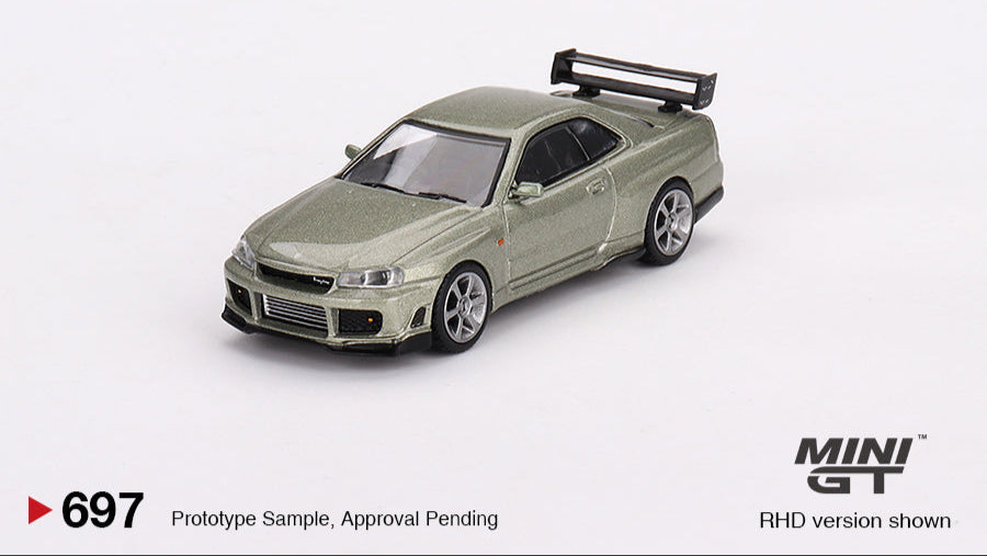 Nissan Skyline GT-R (R34) Tommykaira Rz Millenium Jade - Mini GT - 1/64