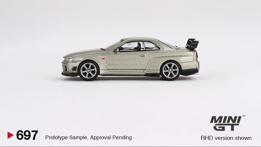 Nissan Skyline GT-R (R34) Tommykaira Rz Millenium Jade - Mini GT - 1/64