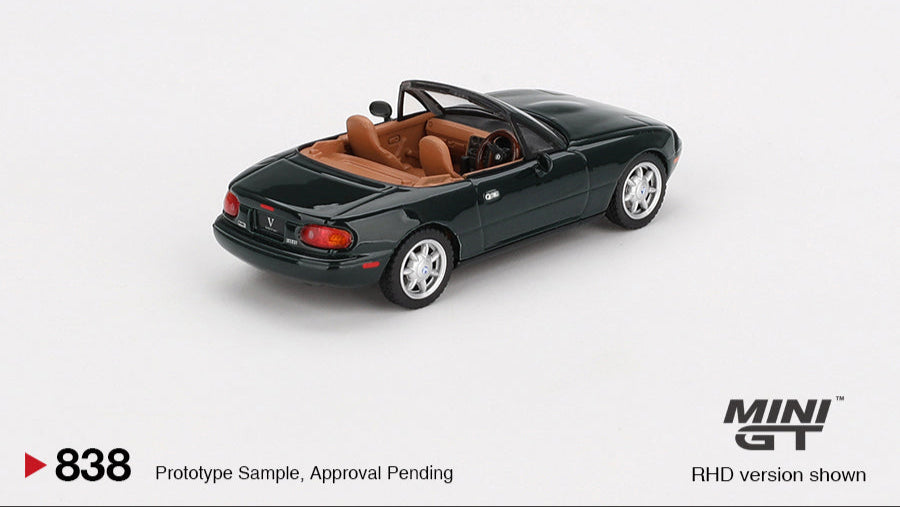 MAZDA MX5 EUNOS ROADSTER V-SPECIAL EXCELLENT GREEN MICA 1990 - Mini GT - 1/64