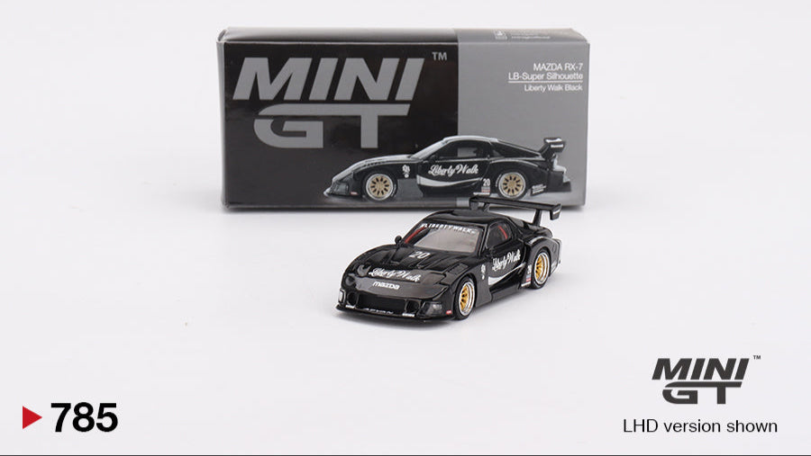 MAZDA RX-7 LB-SUPER SILHOUETTE BLACK 2023 - Mini GT - 1/64