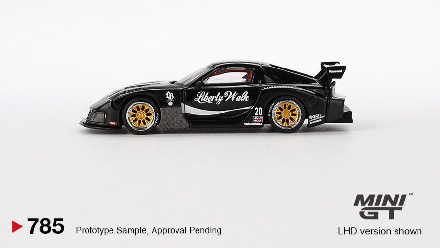 MAZDA RX-7 LB-SUPER SILHOUETTE BLACK 2023 - Mini GT - 1/64