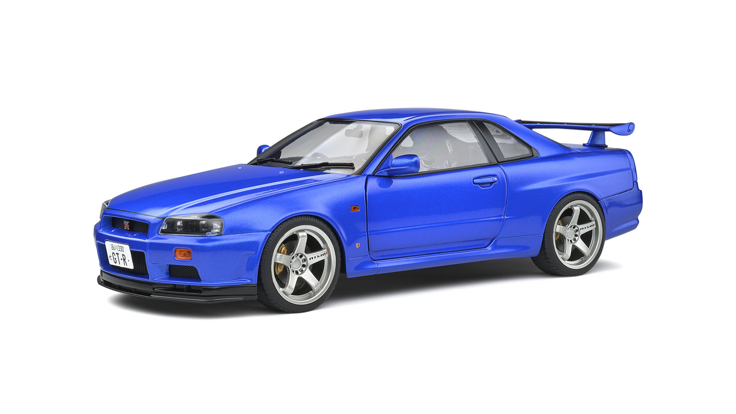 Nissan Skyline (R34) GT-R Bayside Blue 1999 - Solido - 1/18