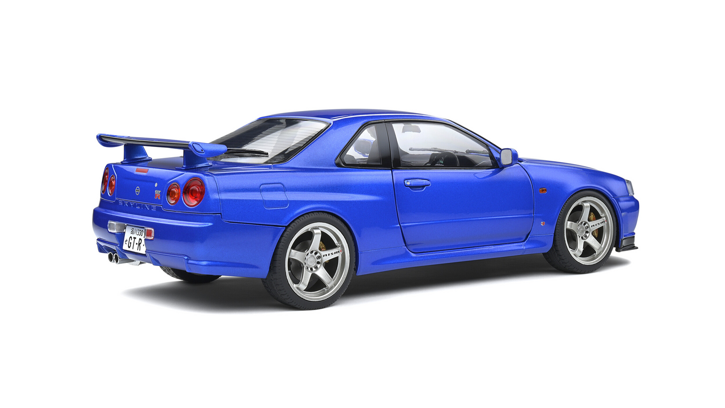 Nissan Skyline (R34) GT-R Bayside Blue 1999 - Solido - 1/18