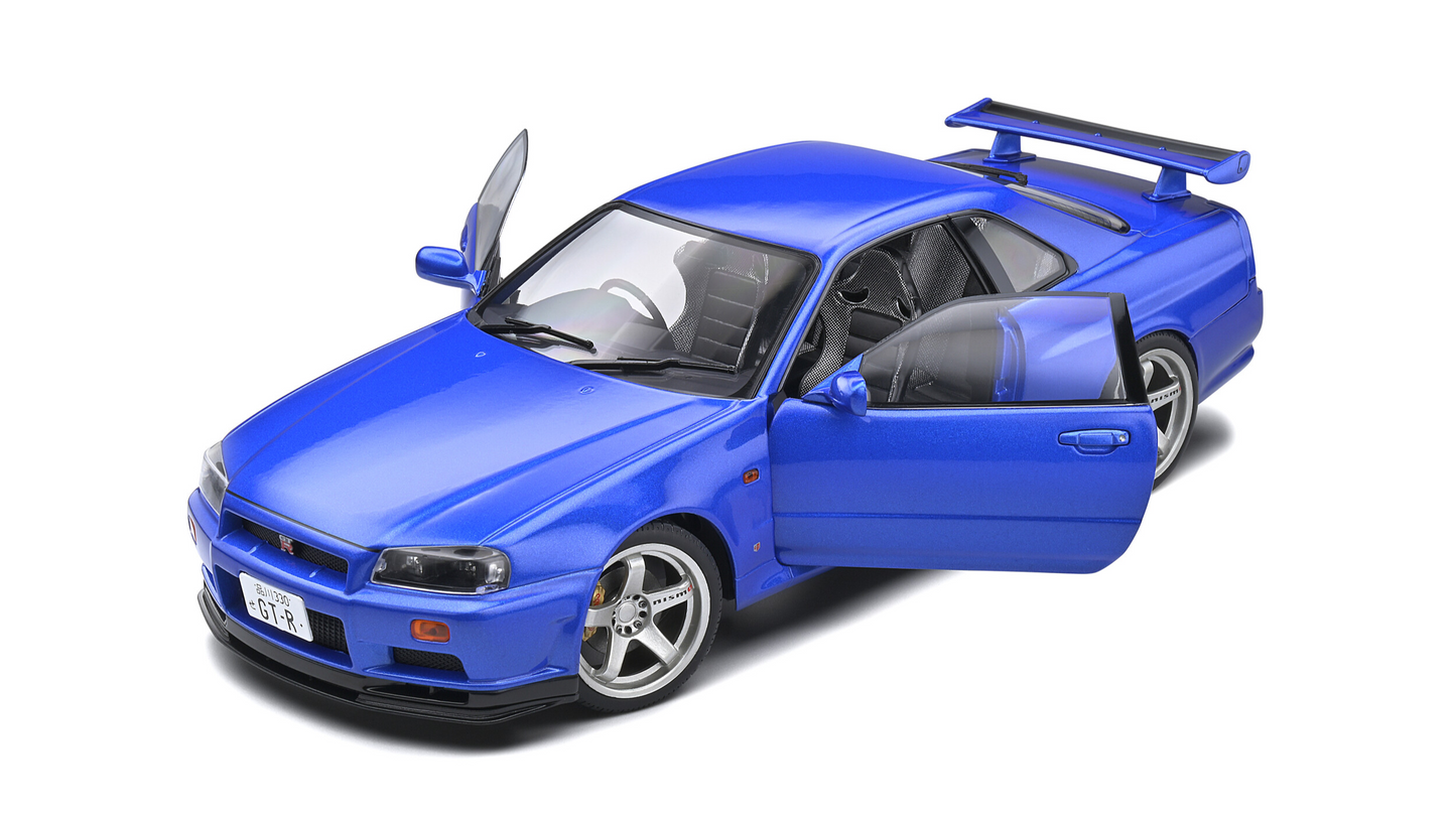 Nissan Skyline (R34) GT-R Bayside Blue 1999 - Solido - 1/18
