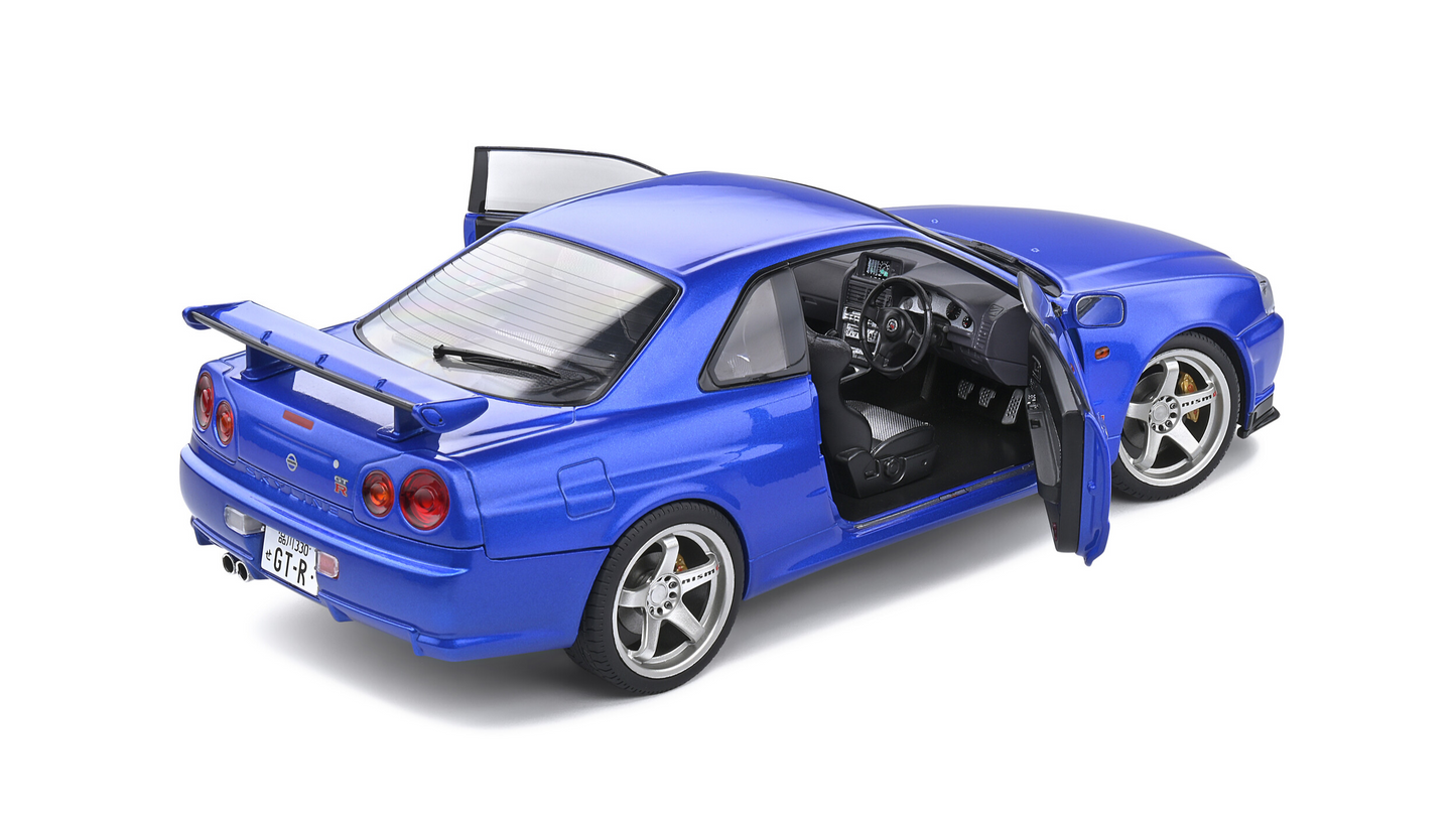 Nissan Skyline (R34) GT-R Bayside Blue 1999 - Solido - 1/18