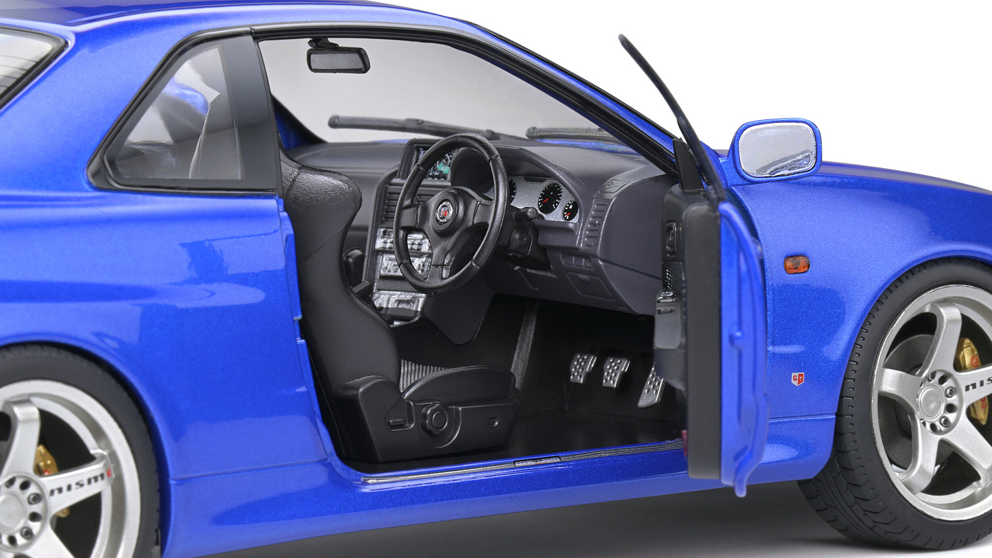 Nissan Skyline (R34) GT-R Bayside Blue 1999 - Solido - 1/18