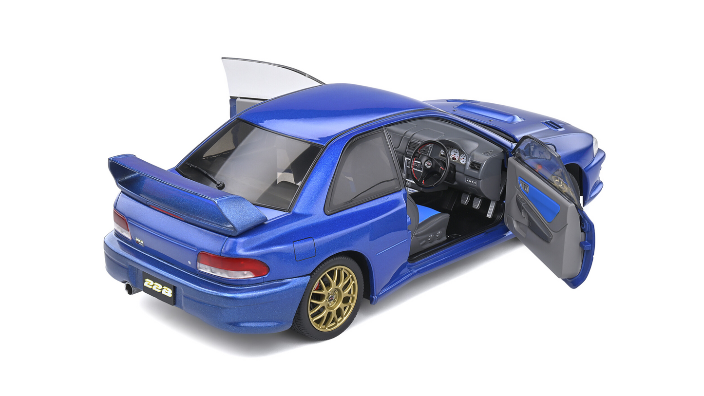 Subaru Impreza 22B Sonic Blue 1998 - Solido - 1/18