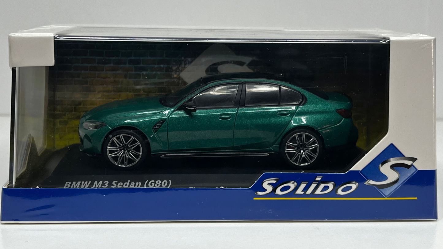 BMW G80 M3 Berline 2023 Vert - Solido - 1/43