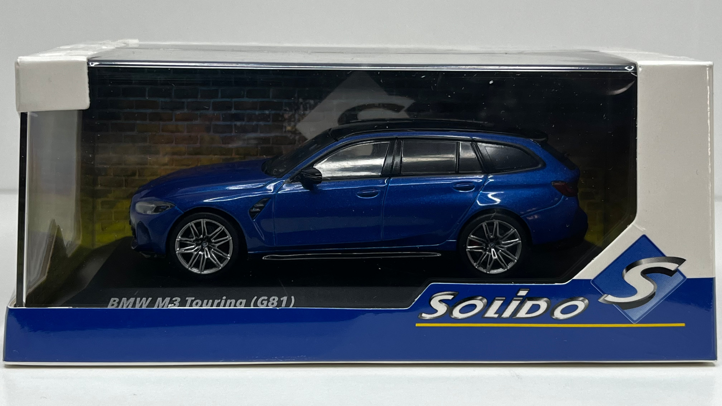 BMW G81 M3 Touring Bleu 2023 - Solido - 1/43
