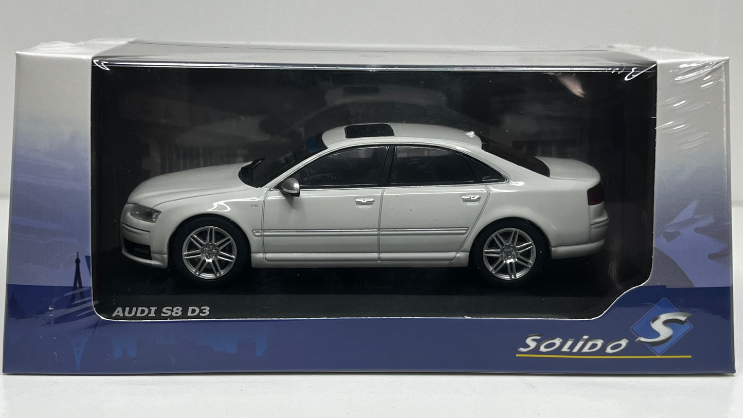 Audi S8 (D3) Blanc 2010 - Solido - 1/43