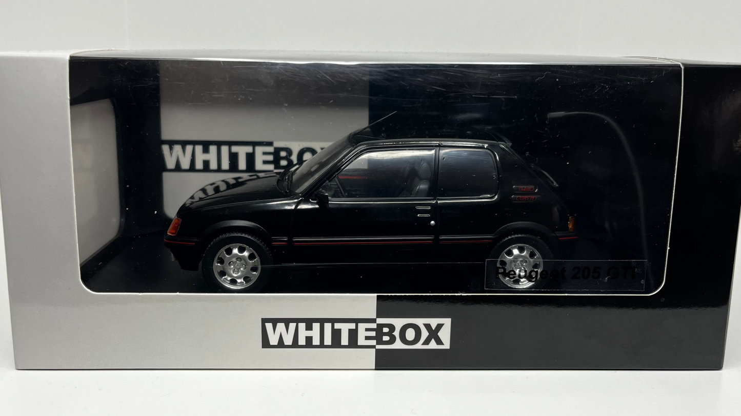 Peugeot 205 GTI 1988 Noir - Whitebox - 1/24