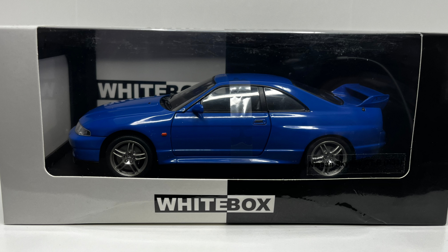 NISSAN SKYLINE GT-R (R33) 1997 Bleu - Whitebox - 1/24