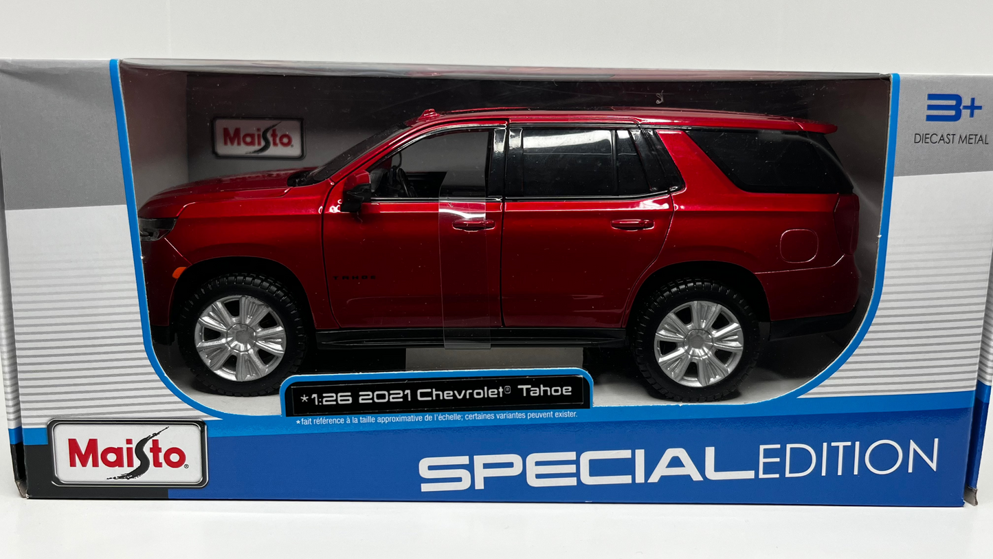 Chevrolet Tahoe (2021) Rouge - Maisto - 1/24