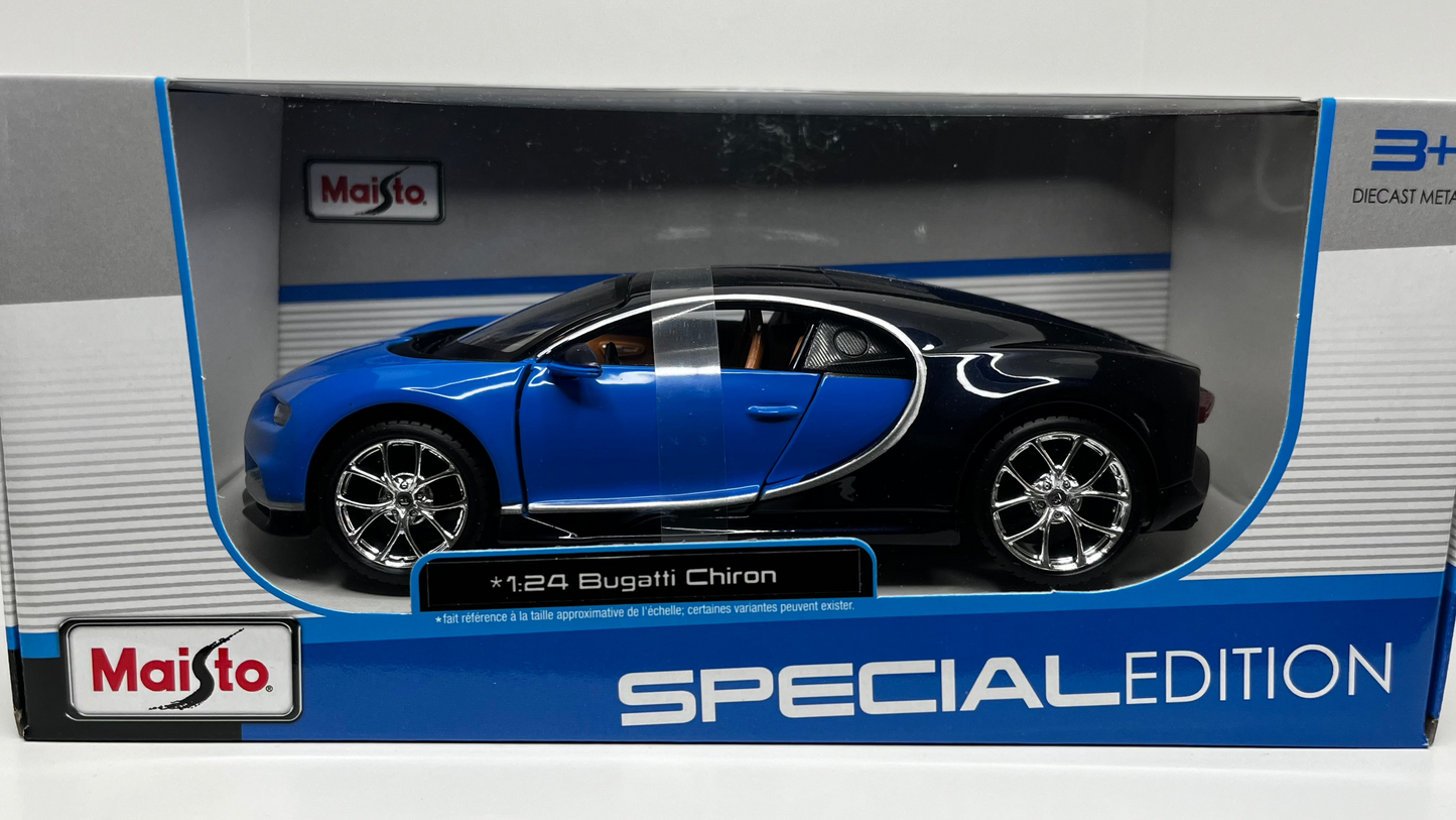 Bugatti Chiron Bleu - Maisto - 1/24