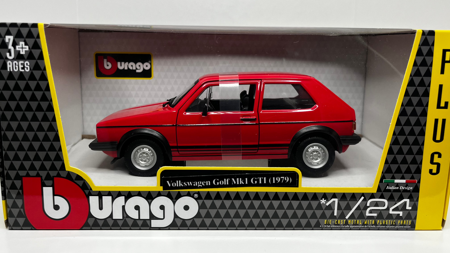 VolksWagen Golf Mk1 GTI Rouge 1979 - Bburago - 1/24