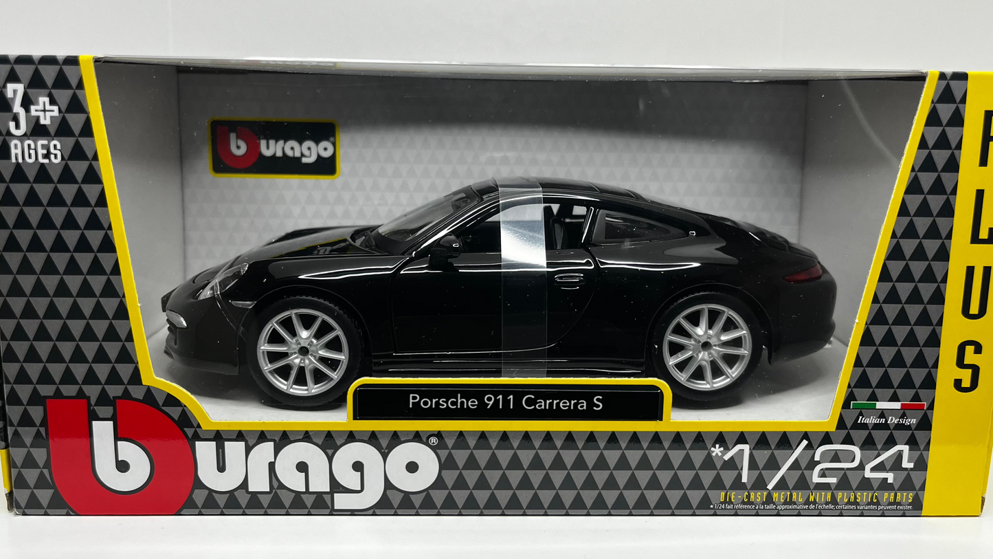 PORSCHE 911 CARRERA S Noir - Bburago - 1/24