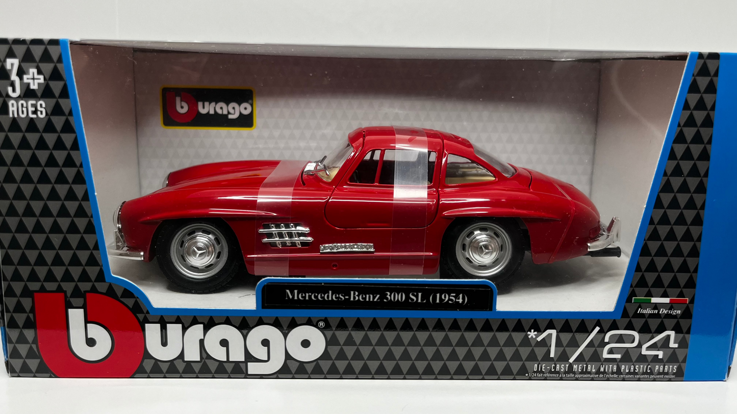 Mercedes-Benz 300 SL Rouge 1954 - Bburago - 1/24
