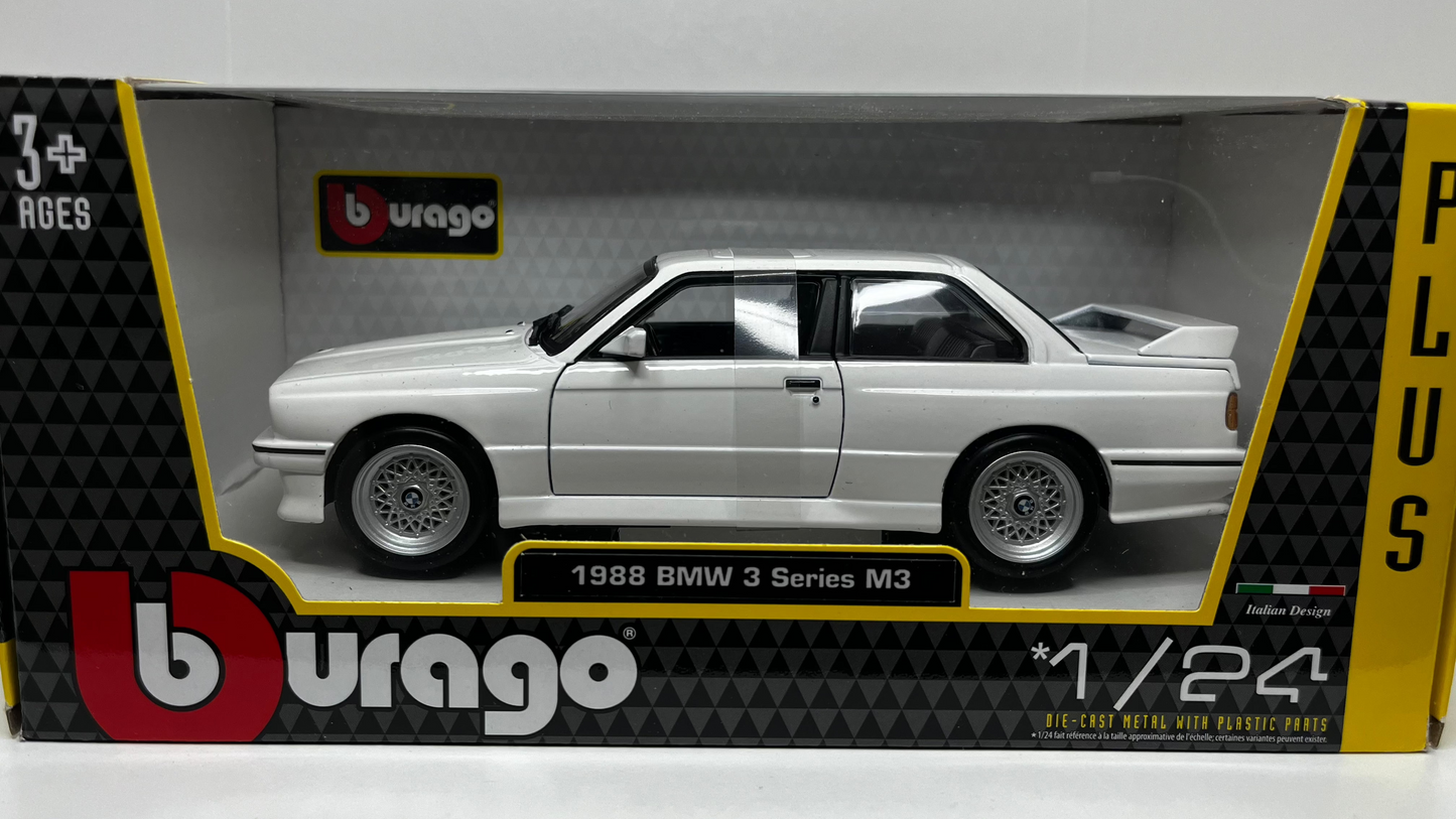 BMW M3 e30 (1988) Blanc - Bburago - 1/24