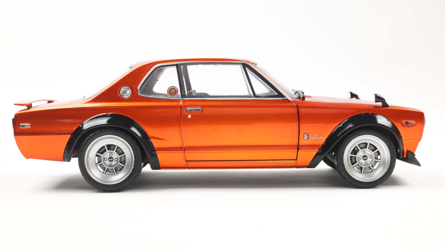 PRECOMMANDE - NISSAN SKYLINE (C10) HAKOSUKA SOLIDO WORKS ORANGE METALLIC 1970 - Solido - 1/18