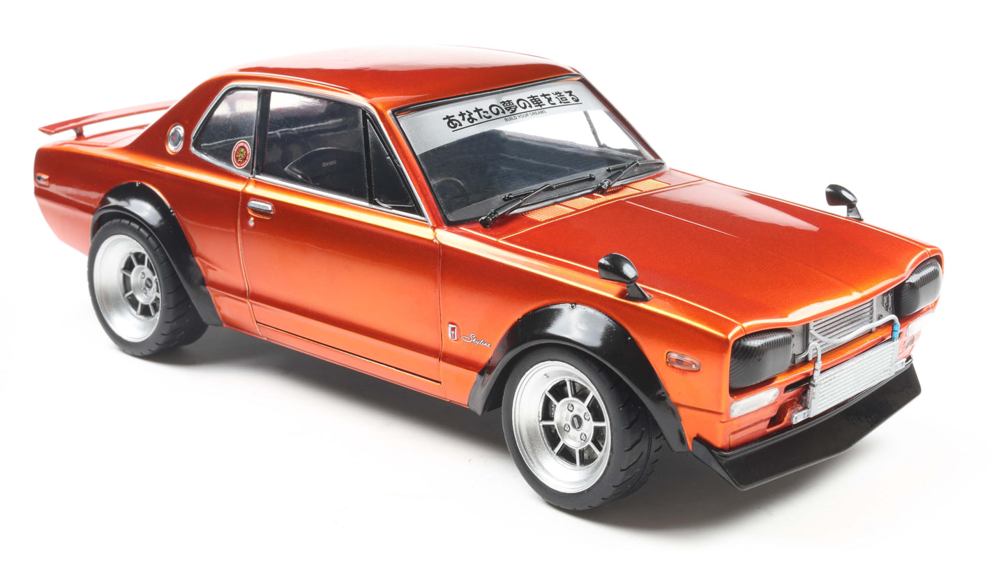 PRECOMMANDE - NISSAN SKYLINE (C10) HAKOSUKA SOLIDO WORKS ORANGE METALLIC 1970 - Solido - 1/18