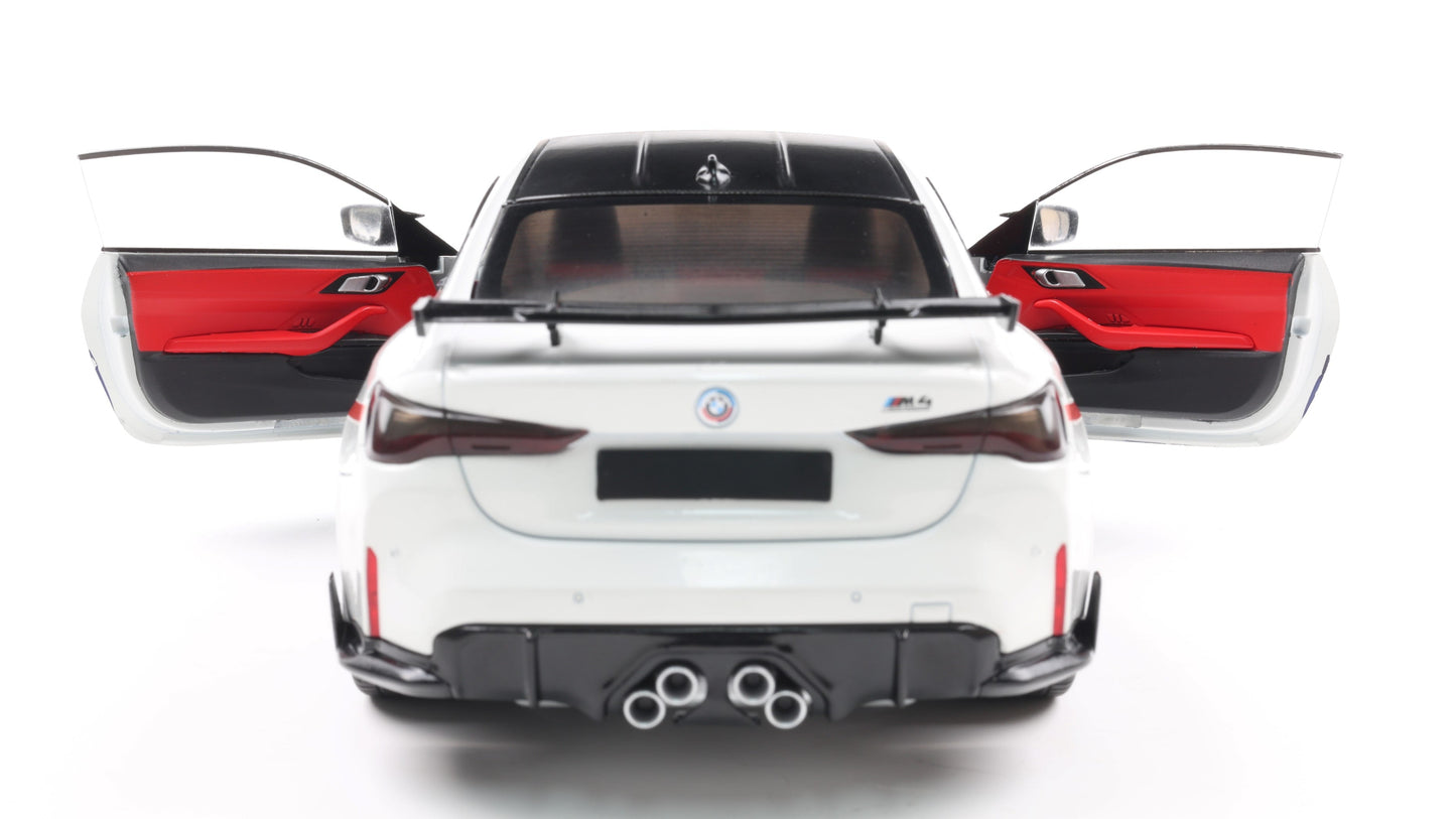 PRECOMMANDE - BMW M4 PERFORMANCE PARTS WHITE & M DECO 2025 - Solido - 1/18