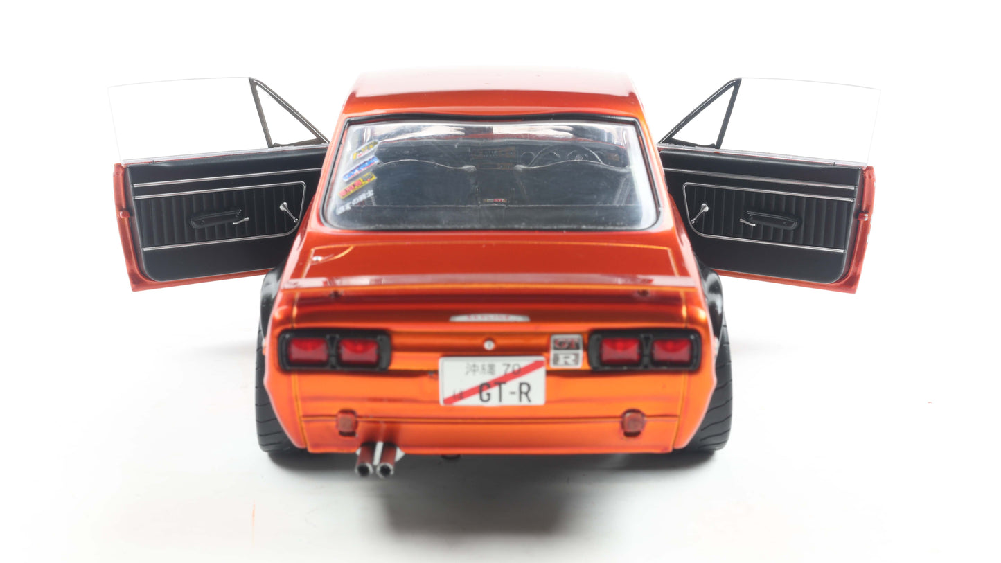 PRECOMMANDE - NISSAN SKYLINE (C10) HAKOSUKA SOLIDO WORKS ORANGE METALLIC 1970 - Solido - 1/18